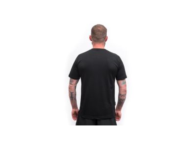 Érzékelő MERINO BLEND ELEMENTS póló, fekete