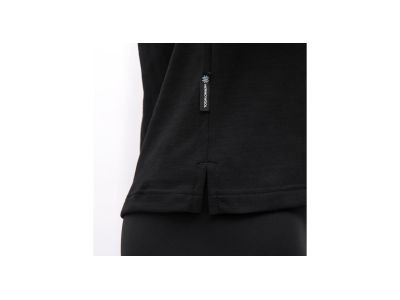 Tricou de damă Sensor MERINO BLEND STONE, negru