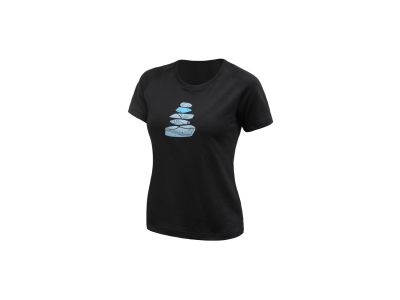 T-shirt damski Sensor MERINO BLEND STONE w kolorze czarnym