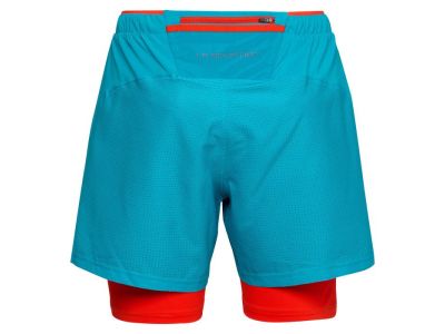 Pantaloni scurți La Sportiva Trail Bite, albastru tropical/roșii cherry