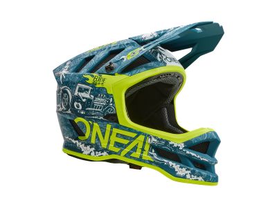 O'NEAL BLADE HR Helm, teal/neon yellow