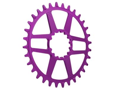 e*thirteen Helix R Guidering DM chainring, 34T, 52/55 mm, eggplant