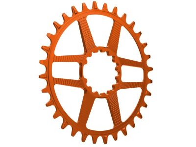 e*thirteen Helix R Guidering DM chainring, 34T, 52/55 mm, orange