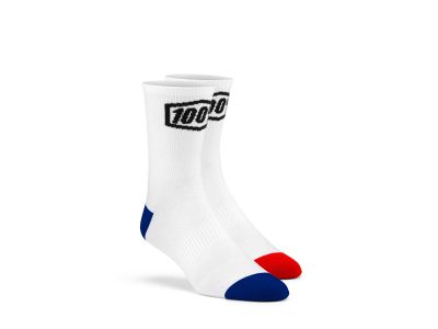 100% TERRAIN Socks ponožky, bílá