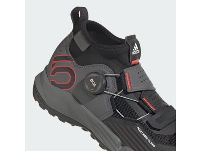 adidas TRAILCROSS PRO CLIP-IN cycling shoes, Gray Five/Core Black/Red