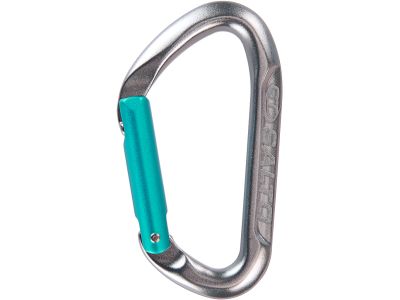 Karabinek Climbing Technology Salto S, tytan/akwamaryn