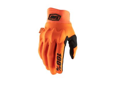Rękawiczki 100% COGNITO, fluorescencyjny pomarańcz/czarny