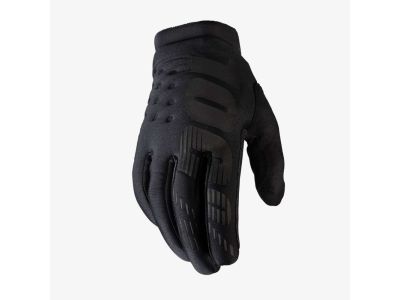 100% &amp;quot;BRISKER&amp;quot; dětské rukavice, Black/Grey
