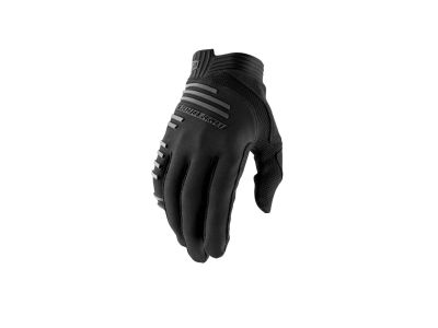 100% R-CORE rukavice, čierna