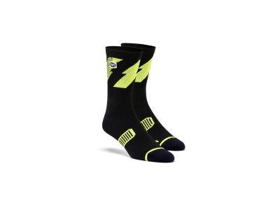 100% &amp;quot;BOLT&amp;quot; Performance socks, Lime