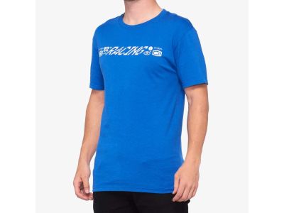 T-Shirt aus 100 % Wolle, Königsblau