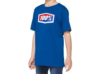 100 % OFFIZIELLES Kinder-T-Shirt, blau