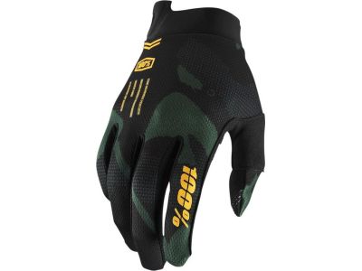 100% ITRACK gloves, entinel black
