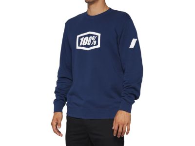 100% ICON sweatshirt, Crewneck Fleece Navy