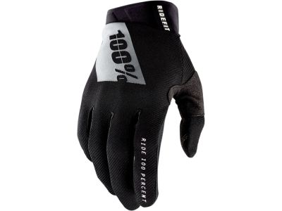 100% RIDEFIT gloves, black/white