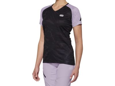 100% AIRMATIC women&#39;s jersey, Black/lavender