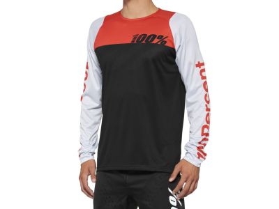100% R-CORE dres, Black/Racer Red