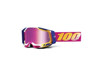 100% RACECRAFT 2 brýle, Mission/Mirror Pink Lens