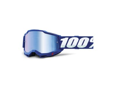 Okulary 100% ACCURI 2, niebieskie/lustrzane niebieskie soczewki