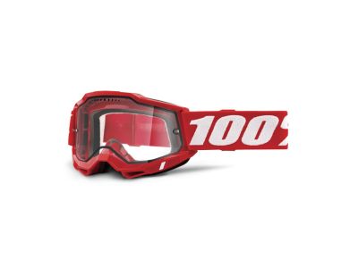 100% ACCURI 2 ENDURO MTB szemüveg, neon/piros