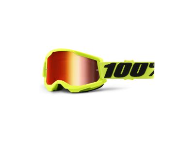 100% LOSS 2 glasses, Fluo/Yellow/Mirror Red Lens