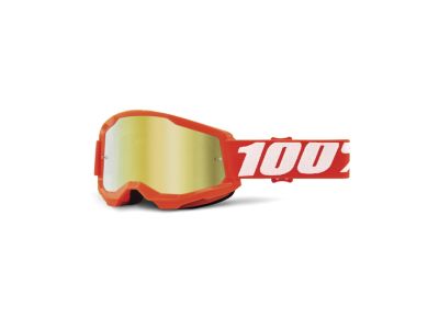 100% LOSS 2 ochelari, Lentila Portocaliu/Oglinda Aur