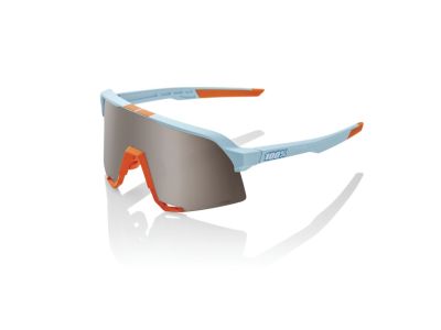 100% S3 Soft Tact kéttónusú szemüveg, HiPER Silver Mirror lencse