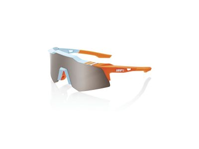 100% SPEEDCRAFT XS Soft Tact kéttónusú szemüveg, HiPER Silver Mirror lencse