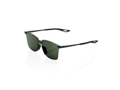 Okulary 100% LEGERE SQUARE, soczewki Soft Tact w kolorze zieleni wojskowej/szarej zieleni