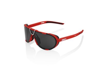 100% WESTCRAFT brýle, Soft Tact Red/Black Mirror