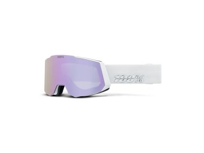 Ochelari de protecție 100% SNOWCRAFT HiPER, alb/levănțică