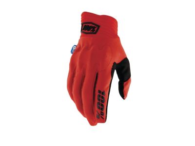 100% COGNITO SMART SHOCK gloves, red