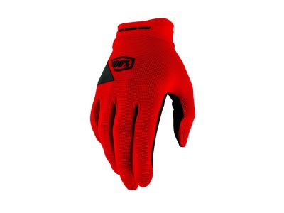 100% RIDECAMP GEL rukavice, červená