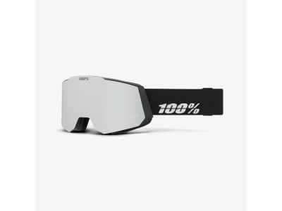 Ochelari de protecție 100% SNOWCRAFT S HiPER, negru/argintiu