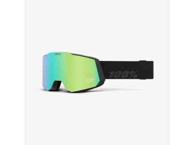 100 % SNOWCRAFT S HiPER-Brille, Schwarz/Grün