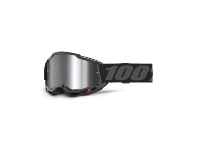 100% ACCURI 2 okuliare, Black/Mirror Silver Lens