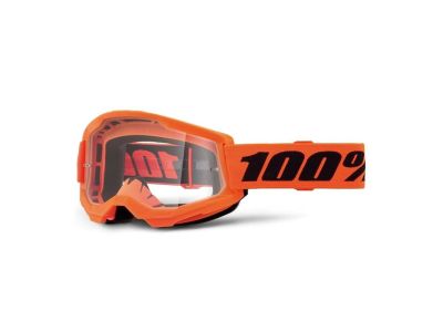 100% LOSS 2 glasses, Neon Orange/Clear Lens
