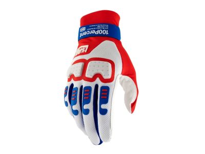 100% LANGDALE gloves, red/white/blue