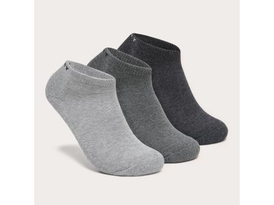 Oakley SHORT SOLID SOCKS ponožky, dark grey HTHR, (3 balení)