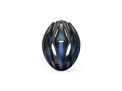 Kask MET TRENTA 3K CARBON MIPS, opalizujący na niebiesko