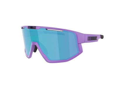 Bliz Fusion glasses, matt purple/brown w blue multi