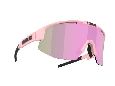 Bliz Matrix-Brille, Mattpuderrosa/Braun mit Rosé-Multi