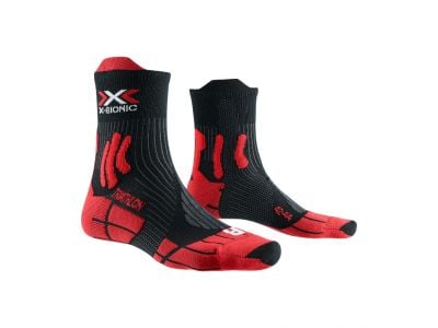 X-BIONIC X-SOCKS DRAGONFLY 5G TRIATHLON Socken, schwarz/rot