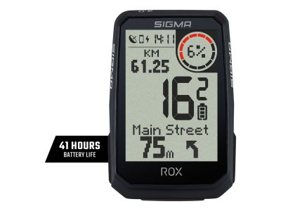 SIGMA ROX 4.0 Endurance GPS cyklopočítač, černý
