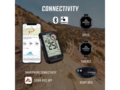 Ciclocomputer SIGMA ROX 4.0 Endurance GPS, negru