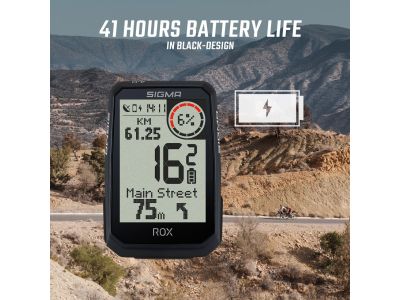 SIGMA ROX 4.0 Endurance GPS kerékpáros komputer, fekete