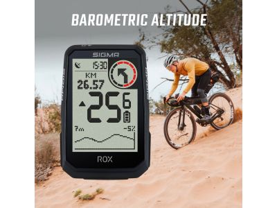 Ciclocomputer SIGMA ROX 4.0 Endurance GPS, negru