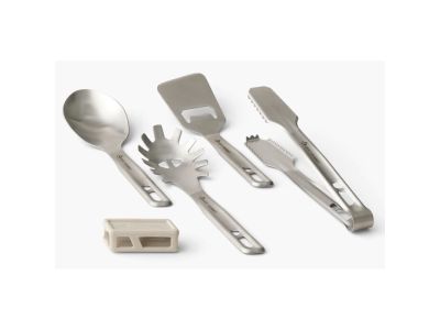 Set de tacâmuri de camping din oțel inoxidabil Sea to Summit Detour, gri
