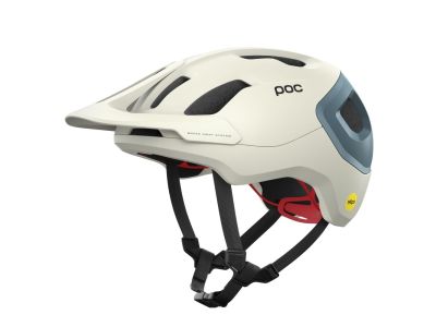 POC Axion Race MIPS Helm, Selentine Off-White/Calcite Blue Matt