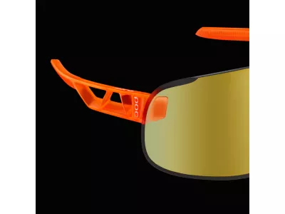 POC Elicit Fluo okuliare, Orange Translucent/Clarity Road/Partly Sunny Gold ONE